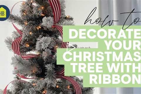 How to Decorate Your Christmas Tree with Ribbon I HB