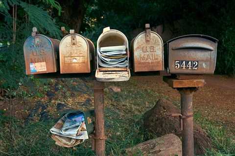 Rustic Wooden Mailboxes