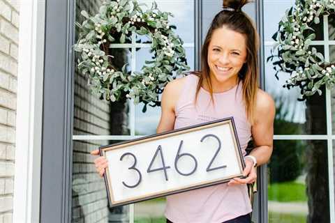 DIY House Number Signs