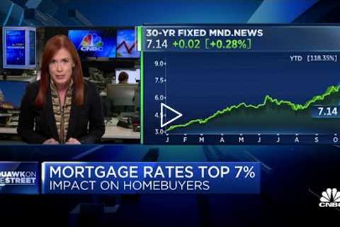 Higher rates are hitting homebuyers hard; 30-year fixed-rate mortgage over 7%