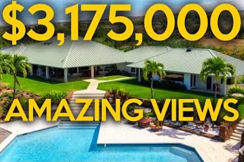 Hawaii Real Estate Luxury Home Tour $3,175,000 House with a Pool and Ocean Views