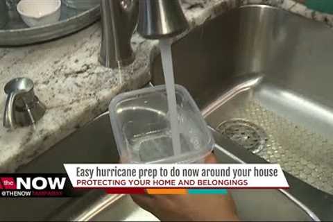 Easy hurricane prep to do now around your house