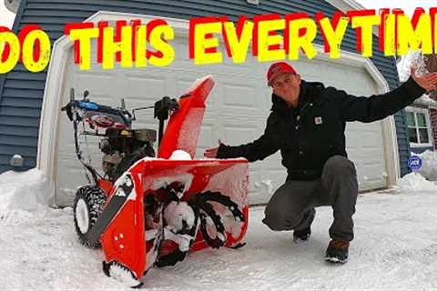 WHAT TO DO WITH YOUR SNOWBLOWER AFTER YOU ARE DONE USING IT