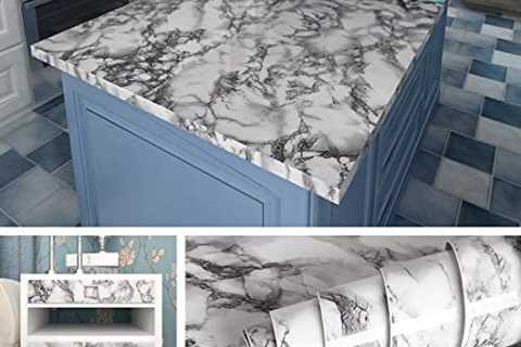 Livelynine Marble Contact Paper for Countertops Waterproof Marble Wallpaper Peel and Stick..