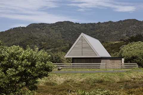 This Coastal New Zealand A-Frame Looks Like a Floating Prism