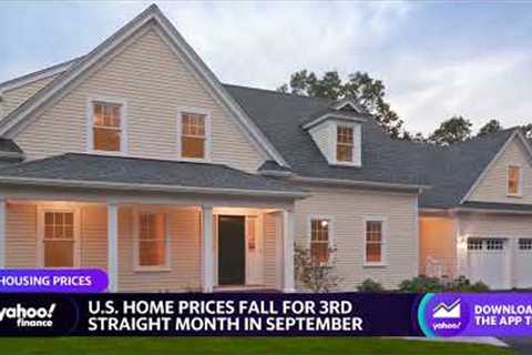U.S. home prices fall for 3rd straight month