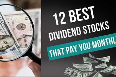 12 Best Dividend Stocks that Pay You Monthly | Monthly Dividend Portfolio