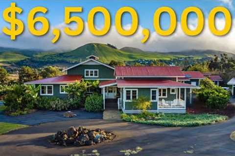 Big Island Hawaii Real Estate~Inside a $6.5 Million Luxury Waimea Farmhouse~18.5 Acres Organic Farm