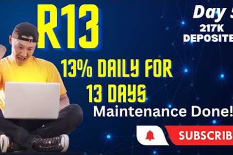 Revenue 13 #13% Daily for 13 days # Fast Withdrawal # Maintenance complete