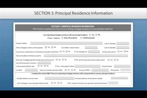 Request for Mortgage Assistance Form Tutorial — English