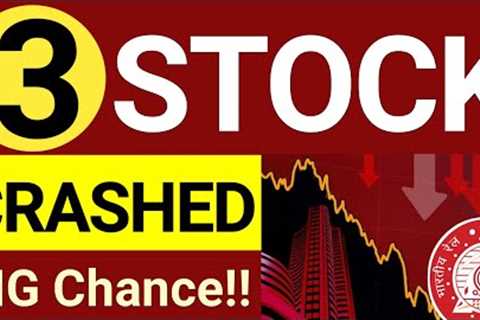 3 STOCKS CRASH TODAY 🔴 ISRAEL WAR IMPACT 🔴 RAILWAY STOCKS TO BUY NOW 🔴 INVEST IN BHARAT 🇮🇳