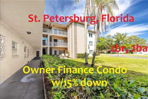 St. Petersburg, Florida 2br, 1ba condo with no age limit and owner financing with 15% down