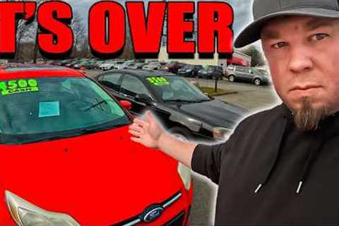 Has The GREATEST Car Market Crash EVER Started?