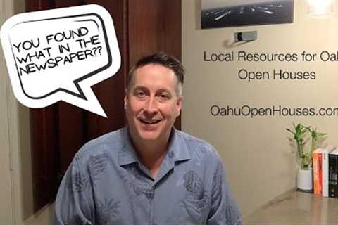 How to find Open Houses on Oahu - Hawaii Real Estate Oahu Open Houses