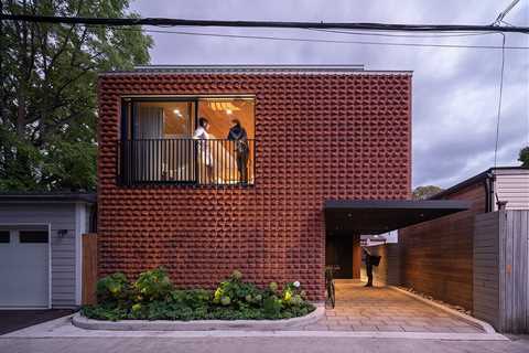 To Make Their Home Stand Out, They Covered It in Rows of Protruding Bricks