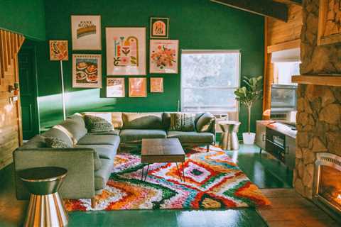Budget Breakdown: They Gave a Bland ’70s Cabin a Psychedelic Glow-Up for $120K