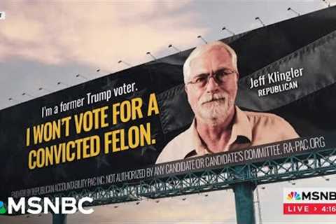 ''I won''t vote for a convicted felon'': Anti-Trump billboards target swing voters