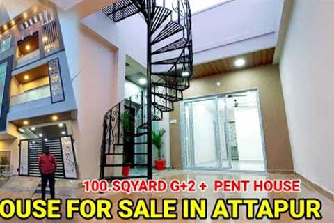 House for sale in Attapur Hyderabad||GHMC permission G+2+Pent House for sale attapur