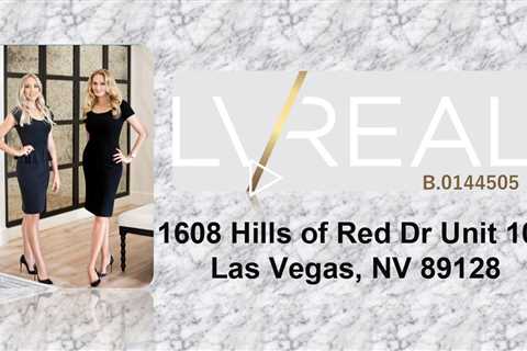 1608 Hills of Red Dr Unit 104, Las Vegas, NV 89128 - LVREAL Luxury Homes Real Estate Agent Las Vegas