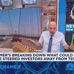 Jim Cramer on if its too late to invest in Tesla
