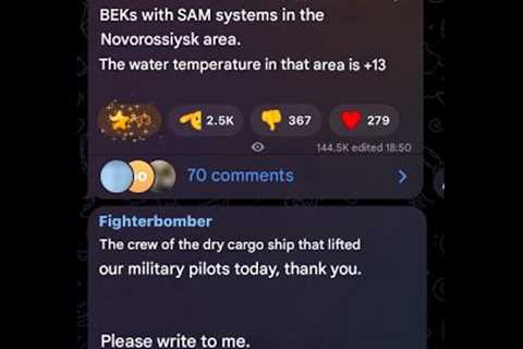 Russian Helicopter Likely Shot Down at Novorossiysk by Marine Drone & SAM Launches Near Kerch..