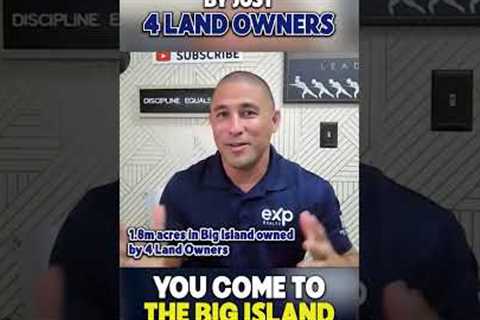 1.8 Million Acres of Land in Hawaii Are Owned by ONLY 4 Landowners? 🤯 #hawaiirealestate #shorts