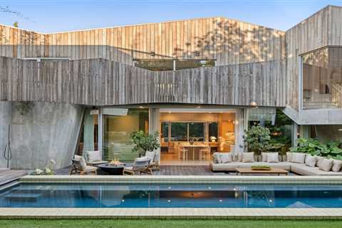 A Dramatic  Family Compound With Light-Screening Geometric Terraces in Venice Seeks $9.9M