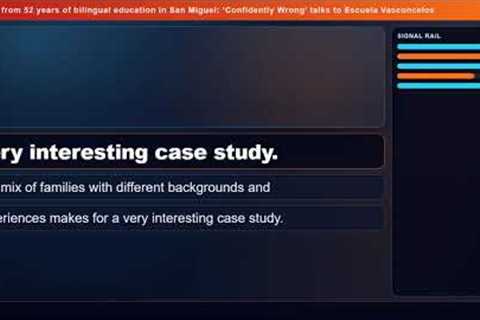 Lessons from 52 years of bilingual education in San Miguel: 'Confidently Wrong' talks to Escuela Vas