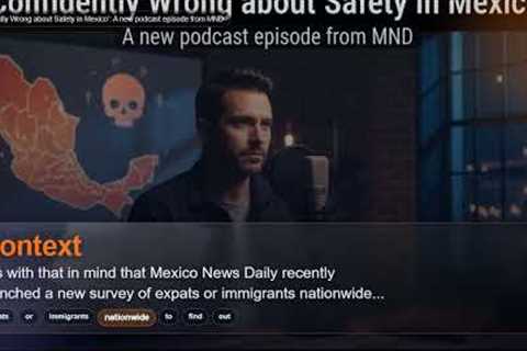 'Confidently Wrong about Safety in Mexico': A new podcast episode from MND