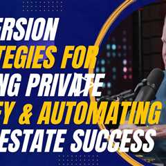 Immersion Strategies for Raising Private Money and Automating Real Estate Success with Jay Conner